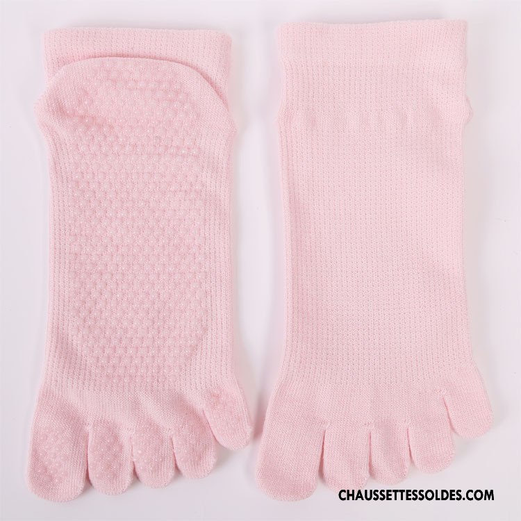 Chaussettes De Yoga Femme Mouvement Dos Nu Ouverture Du Pied Dame Antidérapant Aptitude Bordeaux