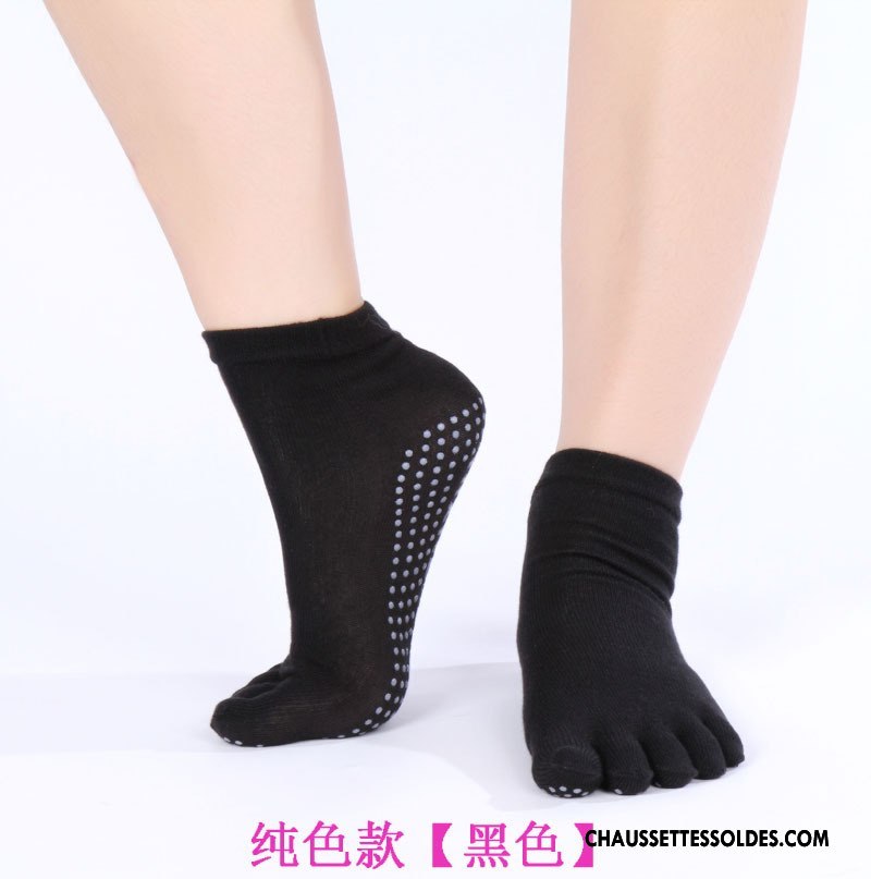 Chaussettes De Yoga Femme Métier Mouvement Cinq Doigts Doigt De Pied Danse Antidérapant Bleu