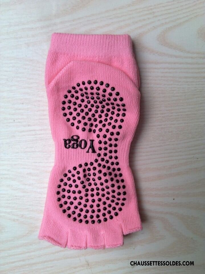 Chaussettes De Yoga Femme Ouverture Du Pied Cinq Doigts Chaussettes En Coton Violet