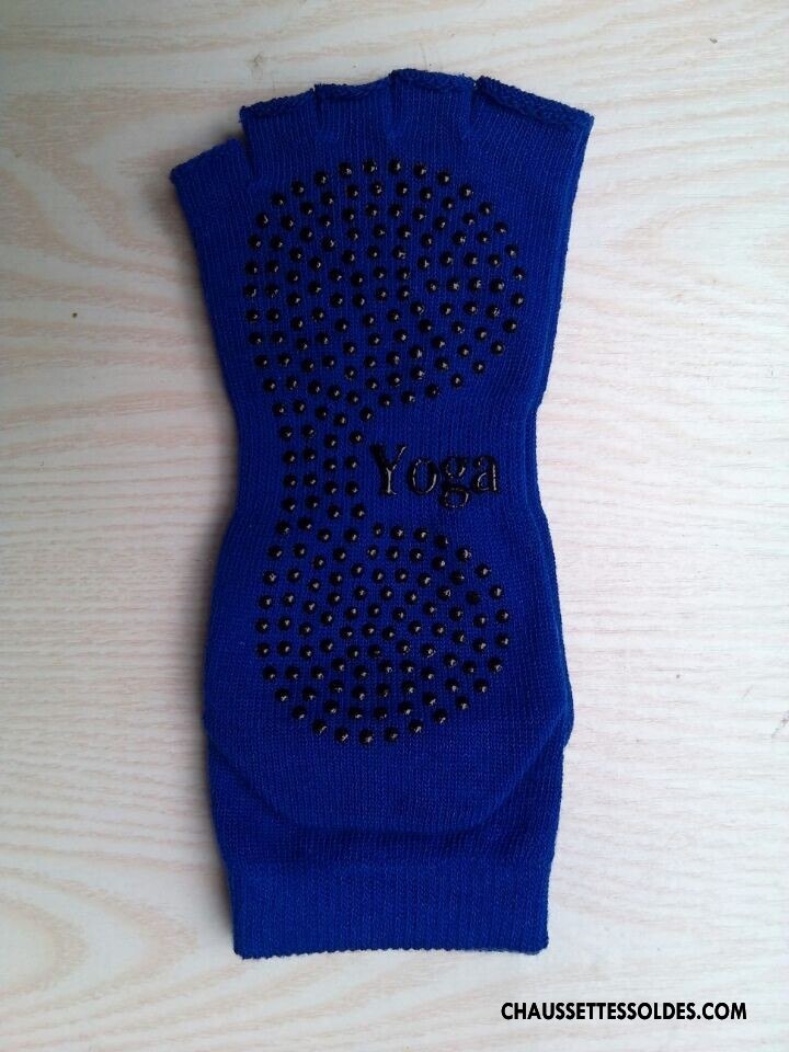 Chaussettes De Yoga Femme Ouverture Du Pied Cinq Doigts Chaussettes En Coton Violet