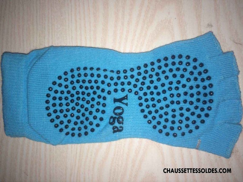 Chaussettes De Yoga Femme Ouverture Du Pied Cinq Doigts Chaussettes En Coton Violet