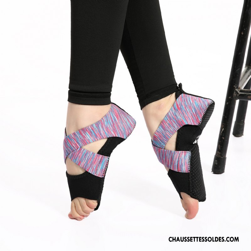 Chaussettes De Yoga Femme Toutes Les Saisons Métier Antidérapant Aptitude Chaussures De Skate Dos Nu Noir