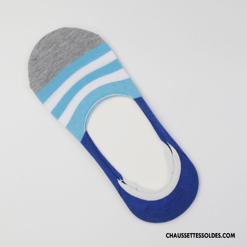 Chaussettes Invisibles Homme 100% Coton Coton Bio Été Chaussette Basse Coupée Silicone Ultra Couleurs De Bonbons Coloré Clair