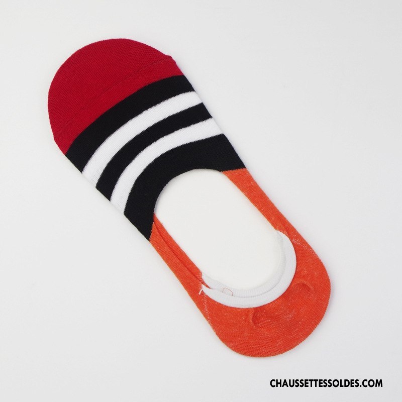 Chaussettes Invisibles Homme 100% Coton Coton Bio Été Chaussette Basse Coupée Silicone Ultra Couleurs De Bonbons Coloré Clair
