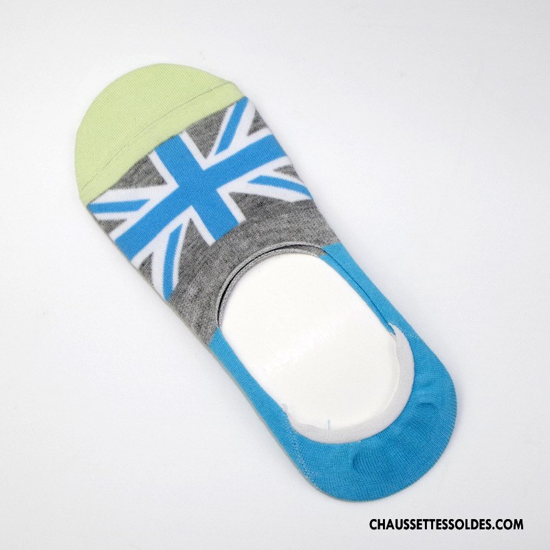 Chaussettes Invisibles Homme 100% Coton Coton Bio Été Chaussette Basse Coupée Silicone Ultra Couleurs De Bonbons Coloré Clair