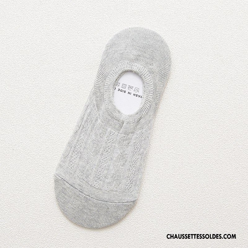 Chaussettes Invisibles Homme 100% Coton Respirant Anti-odeur Chaussette Basse Coupée Printemps Bordeaux Pure Clair