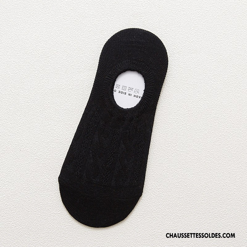 Chaussettes Invisibles Homme 100% Coton Respirant Anti-odeur Chaussette Basse Coupée Printemps Bordeaux Pure Clair