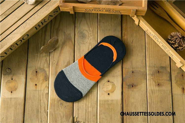 Chaussettes Invisibles Homme Antidérapant Le Nouveau Silicone Tendance Style Chaud Personnalité Gris