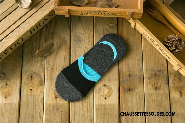 Chaussettes Invisibles Homme Antidérapant Le Nouveau Silicone Tendance Style Chaud Personnalité Gris