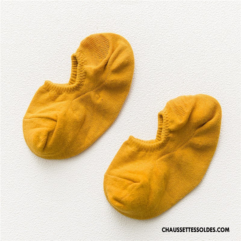 Chaussettes Invisibles Homme Antidérapant Printemps Silicone Lovers Basse Chaussette Basse Coupée Pure Vert Clair