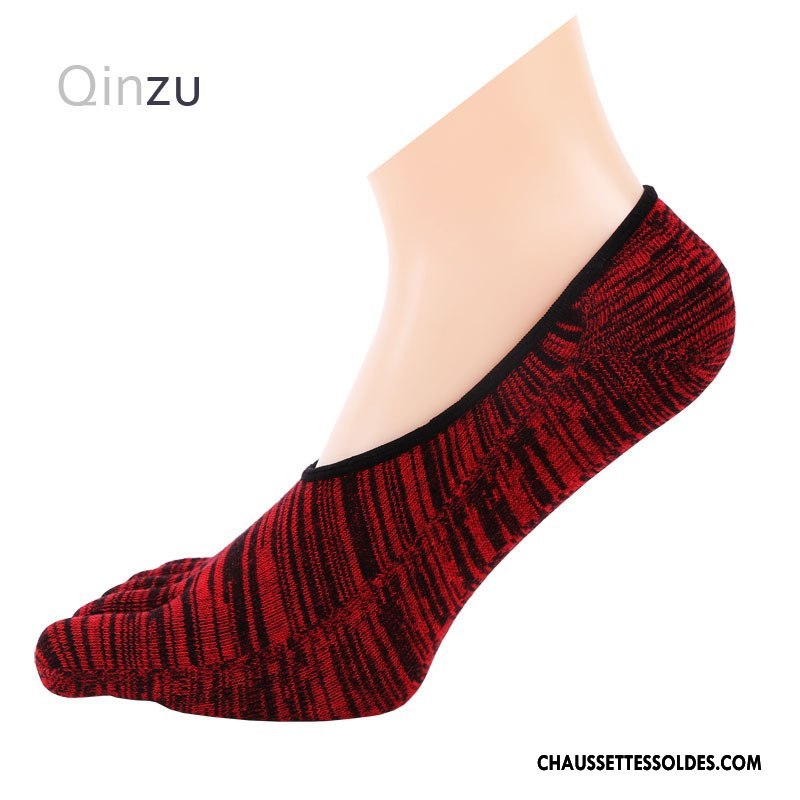 Chaussettes Invisibles Homme Chaussette Basse Coupée Antidérapant Silicone Anti-off Qualité Bordeaux Clair
