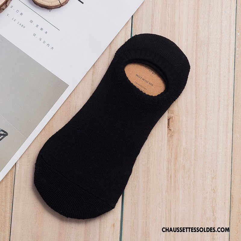 Chaussettes Invisibles Homme Chaussette Basse Coupée Casual Coton Bio Respirant Bleu Clair