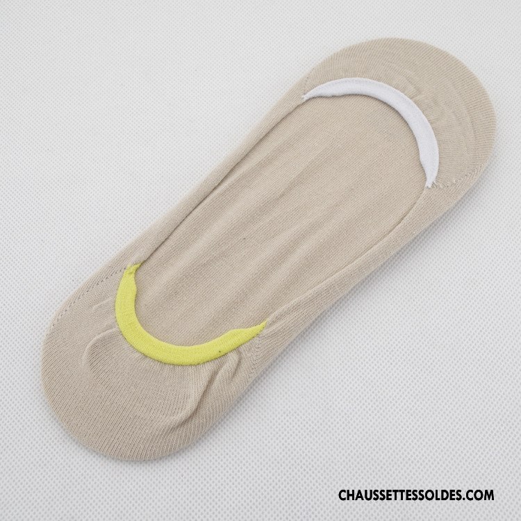 Chaussettes Invisibles Homme Chaussette Basse Coupée Coton Bio Ultra Été Mocassin Antidérapant Couleurs De Bonbons Gris Clair