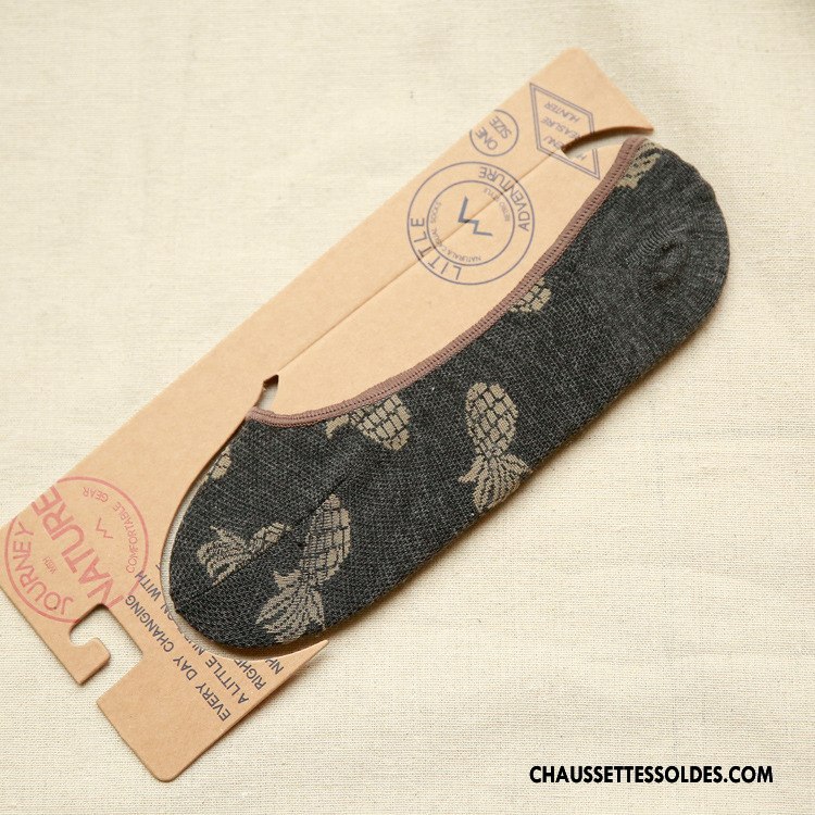 Chaussettes Invisibles Homme Chaussette Basse Coupée Mode Été Chaussette Courte Tendance Créatif Bleu Clair