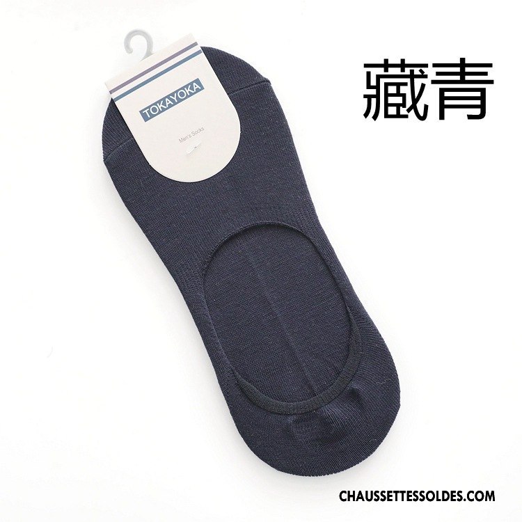 Chaussettes Invisibles Homme Chaussette Basse Coupée À La Mode Silicone Livraison Gratuite Matelassé Antidérapant Clair