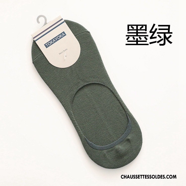 Chaussettes Invisibles Homme Chaussette Basse Coupée À La Mode Silicone Livraison Gratuite Matelassé Antidérapant Clair