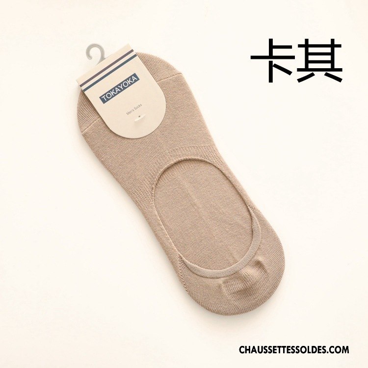 Chaussettes Invisibles Homme Chaussette Basse Coupée À La Mode Silicone Livraison Gratuite Matelassé Antidérapant Clair