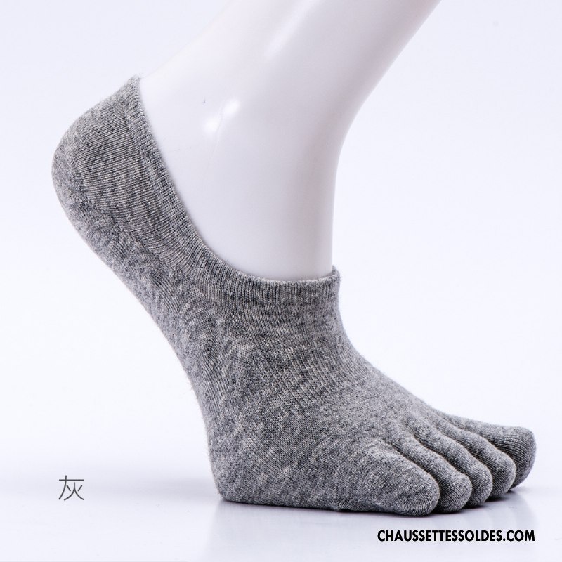 Chaussettes Invisibles Homme Chaussettes En Coton Anti-odeur Été Printemps Chaussette Basse Coupée Absorber La Sueur Pure Jaune