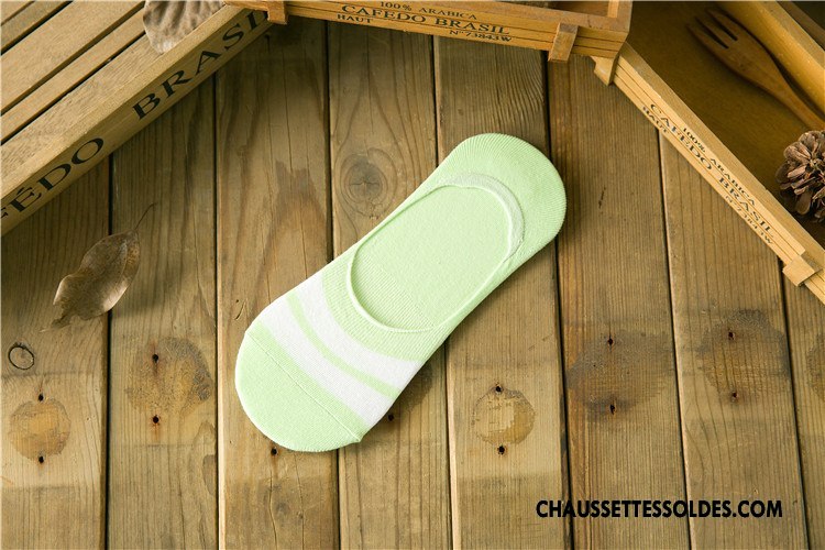 Chaussettes Invisibles Homme Chaussettes En Coton Frais Style Chaud Rayé Le Nouveau Lovers Jaune
