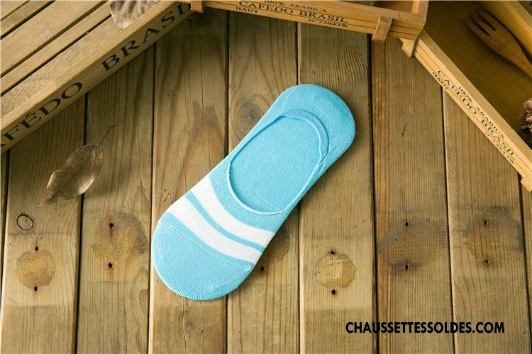 Chaussettes Invisibles Homme Chaussettes En Coton Frais Style Chaud Rayé Le Nouveau Lovers Jaune