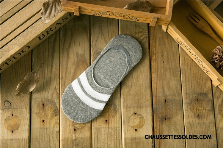 Chaussettes Invisibles Homme Chaussettes En Coton Frais Style Chaud Rayé Le Nouveau Lovers Jaune