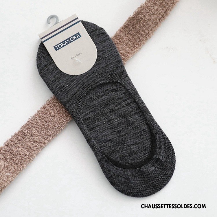 Chaussettes Invisibles Homme Chaussettes En Coton Silicone Antidérapant Coton Bio Livraison Gratuite Bleu Marin Clair