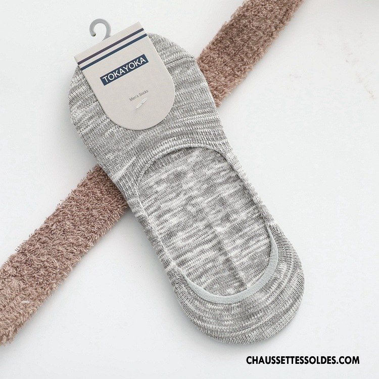 Chaussettes Invisibles Homme Chaussettes En Coton Silicone Antidérapant Coton Bio Livraison Gratuite Bleu Marin Clair