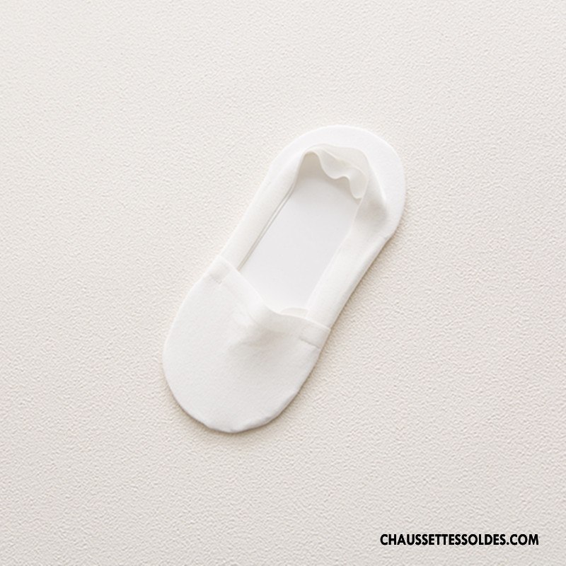 Chaussettes Invisibles Homme Coton Bio Antidérapant Été Chaussette Basse Coupée Anti-off Nouvelles Arrivées Noir