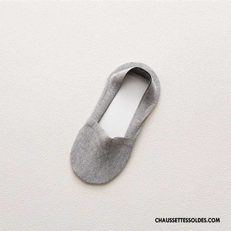 Chaussettes Invisibles Homme Coton Bio Antidérapant Été Chaussette Basse Coupée Anti-off Nouvelles Arrivées Noir