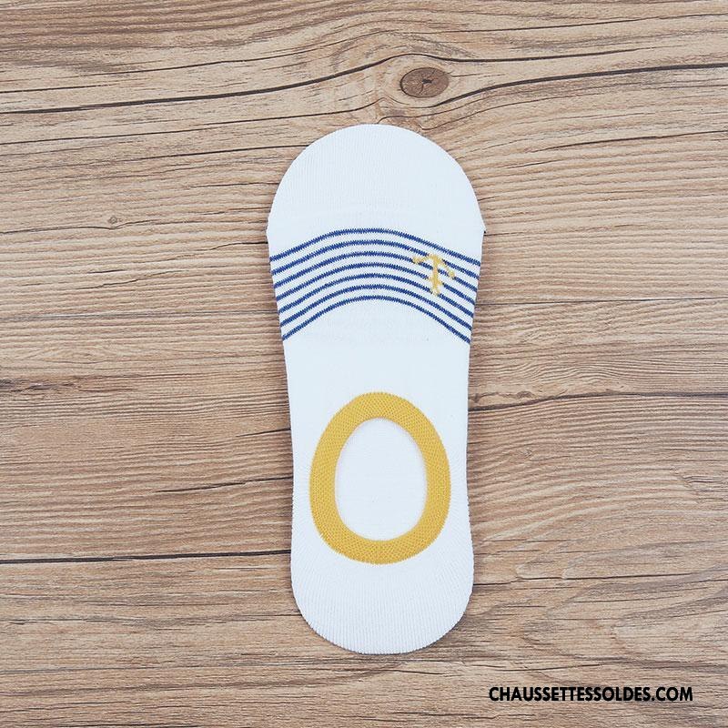Chaussettes Invisibles Homme Coton Bio Chaussette Basse Coupée Le Nouveau Blanc
