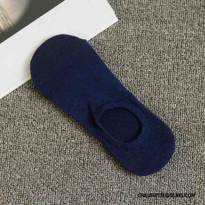 Chaussettes Invisibles Homme Coton Bio Chaussettes En Coton L'automne Légère Chaussette Courte Basse Pure Gris Clair