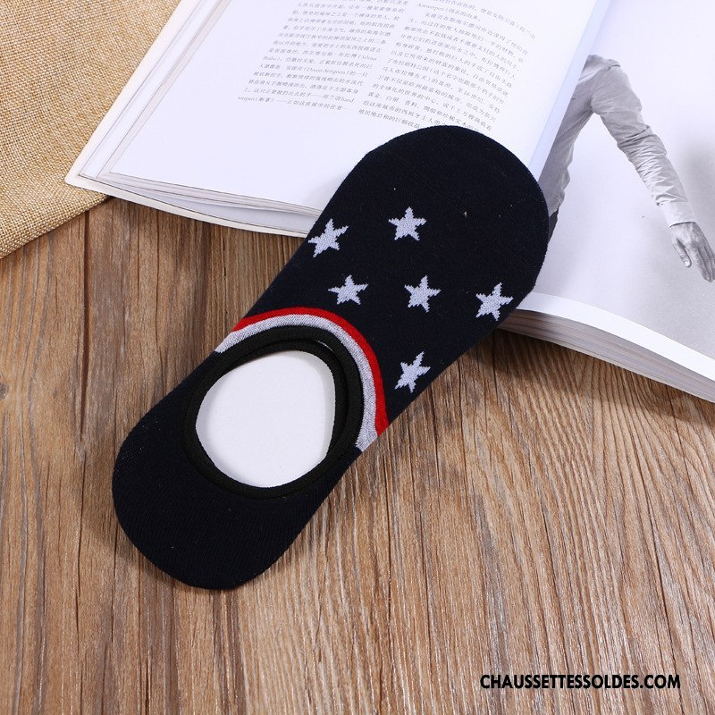 Chaussettes Invisibles Homme Créatif Nouvelles Arrivées Chaussette Courte 100% Coton Printemps Mouvement Rouge Clair