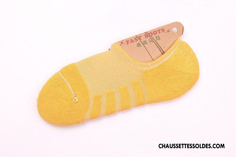 Chaussettes Invisibles Homme Femme Silicone 100% Coton Chaussette Courte Terry Renforcé Noir Clair