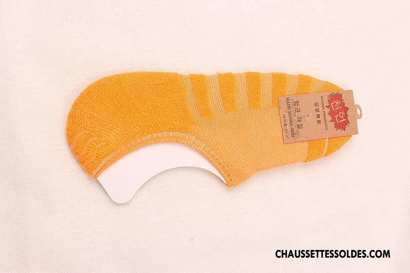 Chaussettes Invisibles Homme Femme Silicone 100% Coton Chaussette Courte Terry Renforcé Noir Clair