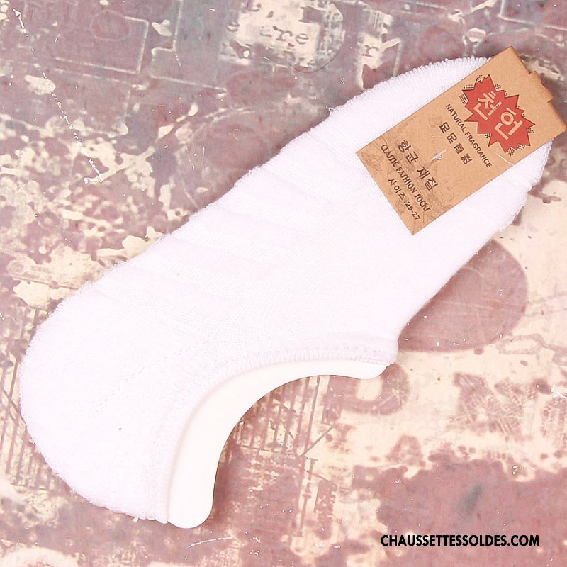 Chaussettes Invisibles Homme Femme Silicone 100% Coton Chaussette Courte Terry Renforcé Noir Clair