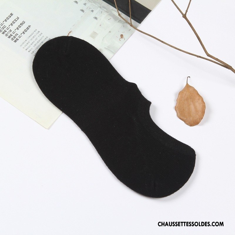 Chaussettes Invisibles Homme Hiver 100% Coton Chaussette Basse Coupée L'automne Matelassé Renforcé Pure Clair