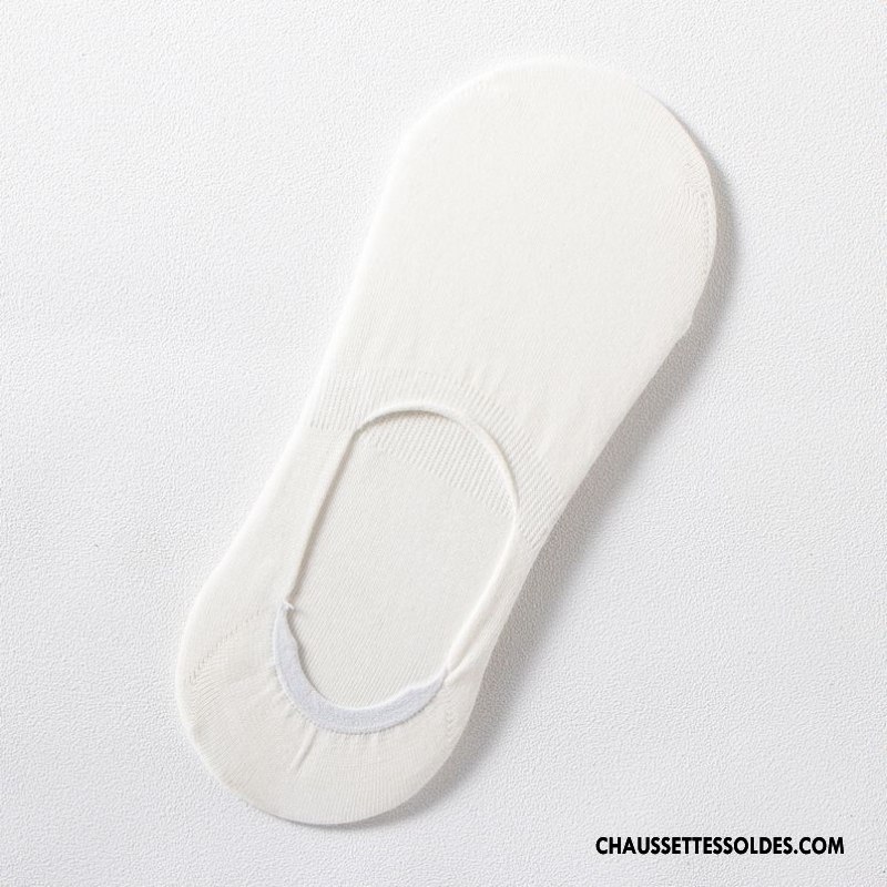 Chaussettes Invisibles Homme Le Nouveau Chaussettes En Coton Chaussette Basse Coupée Manuel Anti-off Noir