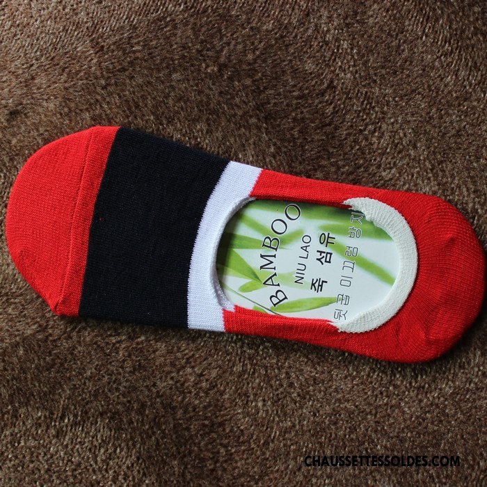 Chaussettes Invisibles Homme Le Nouveau Été Chaussette Basse Coupée Matelassé Couleurs Mixtes Coloré