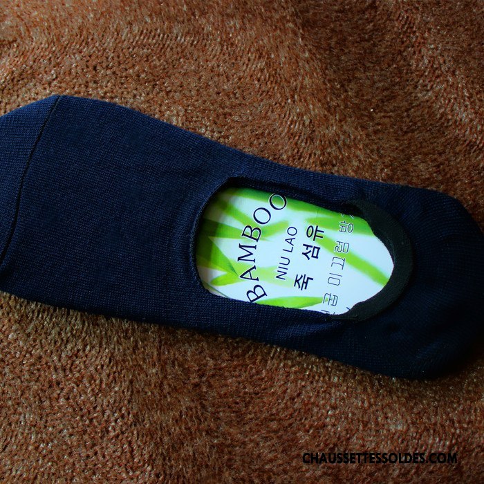 Chaussettes Invisibles Homme Le Nouveau Été Chaussette Basse Coupée Matelassé Couleurs Mixtes Coloré