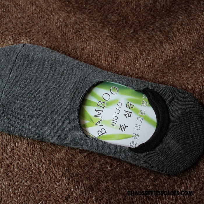Chaussettes Invisibles Homme Le Nouveau Été Chaussette Basse Coupée Matelassé Couleurs Mixtes Coloré