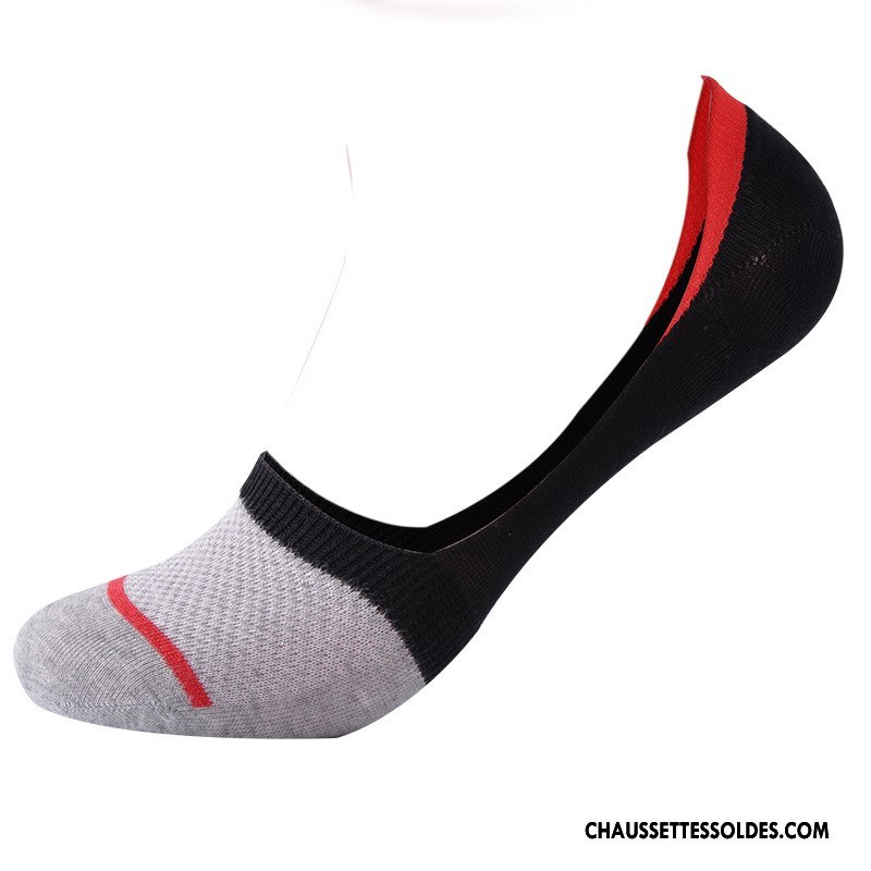 Chaussettes Invisibles Homme Matelassé Antidérapant Chaussette Courte Respirant Le Nouveau Coton Bio Couleurs Mixtes Marron / Brun Clair