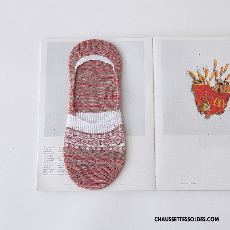 Chaussettes Invisibles Homme Nouvelles Arrivées Antidérapant Style National Rétro Modèle Été Bleu Clair