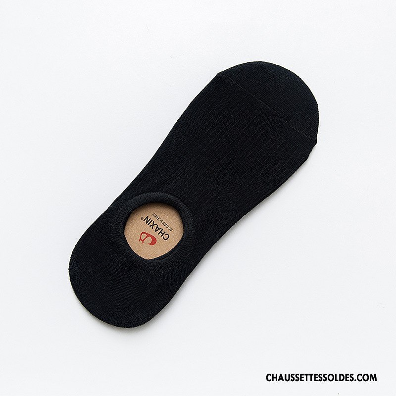 Chaussettes Invisibles Homme Nouvelles Arrivées Toutes Les Saisons Respirant Absorber La Sueur Matelassé Chaussette Basse Coupée Bleu