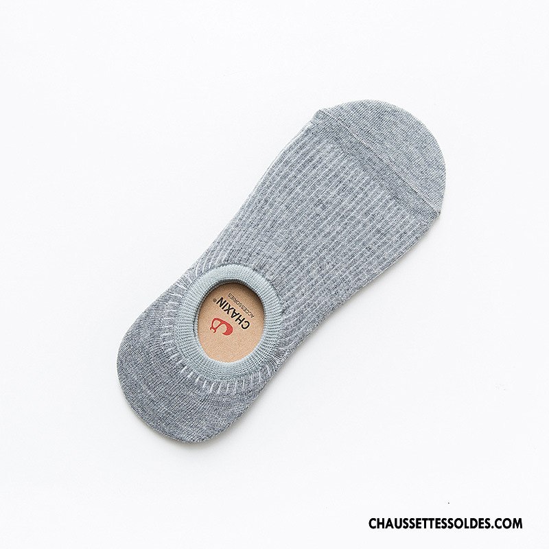 Chaussettes Invisibles Homme Nouvelles Arrivées Toutes Les Saisons Respirant Absorber La Sueur Matelassé Chaussette Basse Coupée Bleu