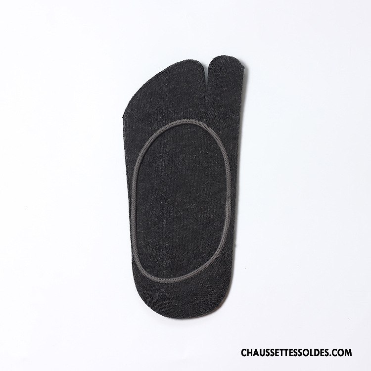 Chaussettes Invisibles Homme Respirant Matelassé Noir