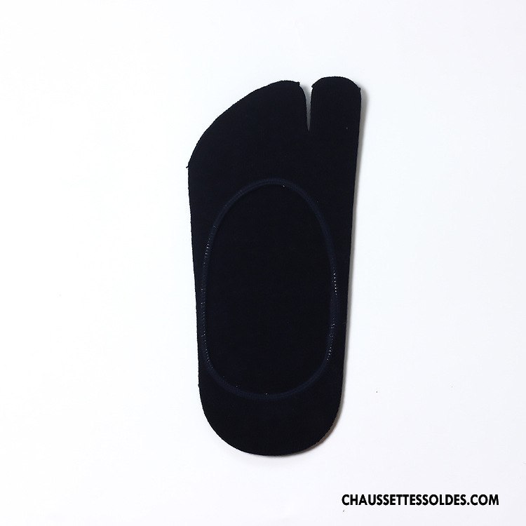 Chaussettes Invisibles Homme Respirant Matelassé Noir