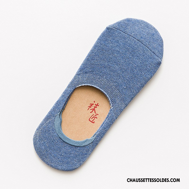 Chaussettes Invisibles Homme Silicone Antidérapant Le Nouveau Chaussette Basse Coupée Pure Noir