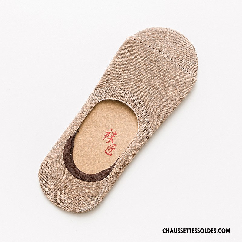 Chaussettes Invisibles Homme Silicone Antidérapant Le Nouveau Chaussette Basse Coupée Pure Noir