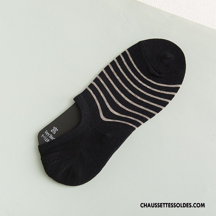 Chaussettes Invisibles Homme Tous Les Assortis Tendance Yarn Chaussette Basse Coupée Plaine Nouvelles Arrivées Pure Bleu