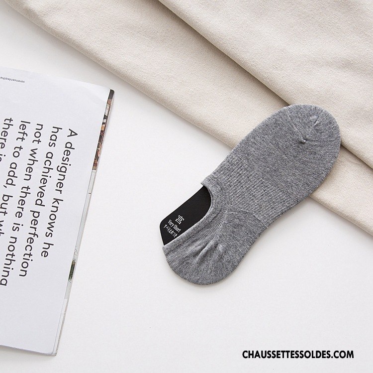 Chaussettes Invisibles Homme Yarn Nouvelles Arrivées Chaussette Basse Coupée 100% Coton Tendance Bambou Pure Noir